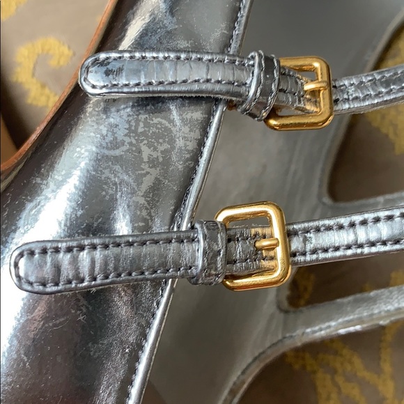 Preloved miu miu silver Mary Jane heels - Picture 7 of 8